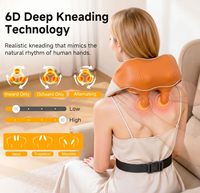 Kabelloser Nacken- und Schultermassagegerät mit Wärme, elektrischer Vibration und Infrarotstrahlung für den Trapezius – Grenzüberschreitende Massage