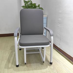 Caregiver Chair <b>Single</b> Portable <b>Folding</b> <b>Bed</b> Artificial Leather 61x77x92 For Hospital Home Office Use - Product Image 2