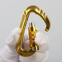 Nouvelle mousquetelle minière anodisée de haute qualité JS-A1305TN 7075 JENSAN, charge de rupture minimale de 1200 kg, en aluminium, 29,5 g, 80,6 x 48,1 mm