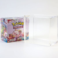 Boîte de protection en acrylique transparente sur mesure pour ETB Pokémon, vente en gros d'usine