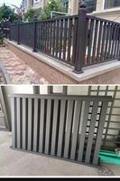 Barrière à lamelles en aluminium thermolaqué antirouille |   Clôture de jardin moderne en lattes pour la protection de la vie privée |   Utilisation sur chantier de construction |   Direct