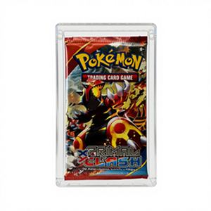 Étui de présentation moderne en acrylique transparent pour booster de cartes TCG avec couleur et logo personnalisables - Conception autoportante - Product Image 1