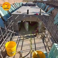 Système de coffrage de colonne en plastique Coffrage ABS pour moules de construction Mur de soutènement en béton