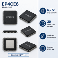 Circuito Integrado EP4CE6E22I7N, Microcontrolador FPGA BGA 91 I/O 144EQFP, Paquete 320K X 8 Flash