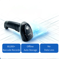 Escáner de Códigos DataMatrix LONVILL, Multimodo, USB 2.4G, BT Inalámbrico, Portátil, con Soporte, para Seguimiento de Activos en Almacenes
