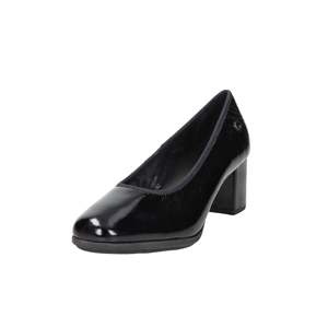 Cinzia <b>Soft</b> Women's <b>Pumps</b> Black Patent <b>Leather</b> Heels Classic Dress Shoes - Product Image 1