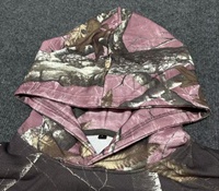 Sweat à capuche camouflage Real Tree personnalisé, imprimé numériquement sur toute la surface, pour la chasse, 100% coton, lourd, pour hommes