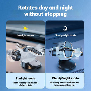 Adorno Creativo Giratorio para Automóvil, con Energía Solar, Estilo Moderno, Eliminador de Olores para la Consola Central del Vehículo - Product Image 5