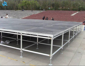 เวทีเหล็กชุบสังกะสีแบบพกพา ขนาด 4'x8' สำหรับงานดนตรี พร้อมระบบล็อคแบบวงแหวน - Product Image 2