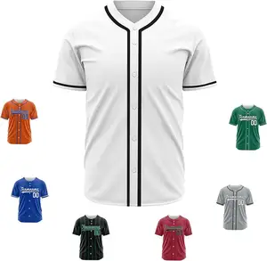 Custom Sublimation Baseball Uniform Style Shirt Softball Uniform Baseball Jersey