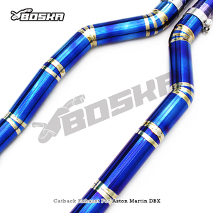 ท่อไอเสียแคทแบคสำหรับ Aston Martin DBX 707 V8 4.0TT ปี 2022-2025 ยี่ห้อ Boska ผลิตจากไทเทเนียม พร้อมวาล์วควบคุมเสียง - Product Image 4