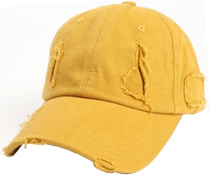 Toptan stok Vintage kırık ağır yıkama sıkıntılı boş yüksek kaliteli yama beyzbol şapkası - Product Image 1