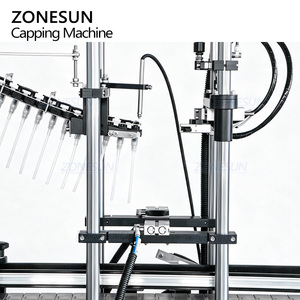 ZONESUN ZS-XG24 Máquina Tapadora Automática Servoaccionada para Tapas de Bomba de Botellas de Gel de Ducha, con Alimentación y Clasificación de Tapas Roscadas - Product Image 4