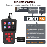 Escáner Automotriz, Herramienta de Diagnóstico CAN de 1 Año para Autos de 12V, Lee Códigos de Error de la Luz de Control del Motor, Lector EOBD Multilingüe