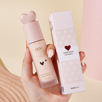 Base de maquillage imperméable de haute qualité personnalisée, correcteur à couvrance totale, fond de teint liquide minéral longue durée, vegan, mat pour femmes