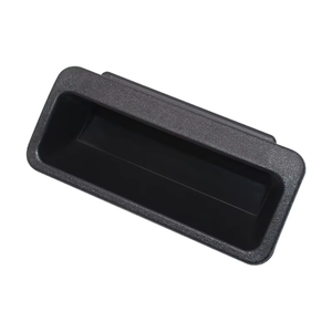 Hengsheng LS711 Plastic <strong>Black</strong> Cabinet Handles ABS for Wardrobe Kitchen &amp; Gym-Durable Eco-Friendly Flush Pull Handles - Product Image 2