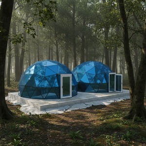 Dôme en verre géodésique de luxe moderne pour glamping avec PVC pour hôtel-resort, utilisation toute saison - Product Image 5