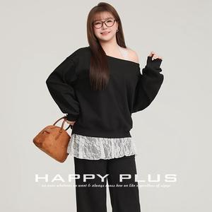 Ensemble sweat-shirt décontracté pour femmes grandes tailles Runqi, couleur unie, tricot, manches longues, avec étiquette et tags - Product Image 3