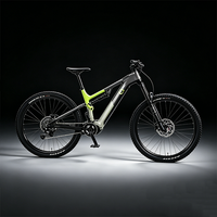 Vélo de montagne électrique tout suspendu en aluminium de 29 pouces avec double moteur, batterie cachée haute vitesse, capacité tout-terrain