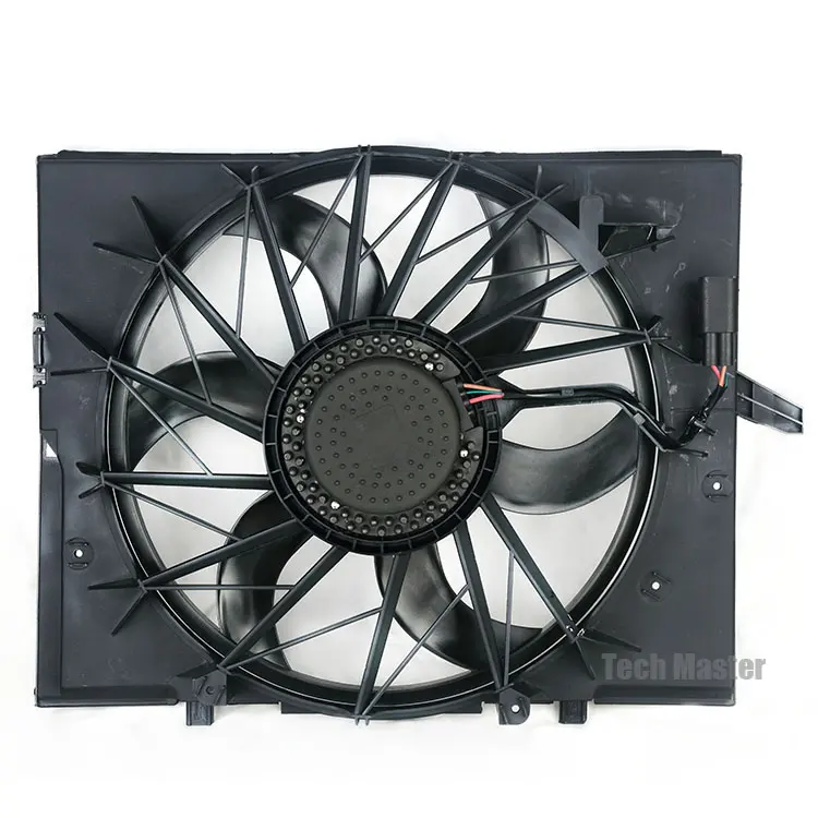 Radiator Condenser kipas pendingin 5 seri E60 400W Radiator Blower lengkap 17427540681 17427603762