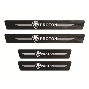 Pegatinas de logotipo UV <span class=keywords><strong>para</strong></span> umbral de <span class=keywords><strong>puerta</strong></span> de coche, Protector de <span class=keywords><strong>placa</strong></span> de desgaste de <span class=keywords><strong>vinilo</strong></span>, tira de umbral de fibra de carbono <span class=keywords><strong>para</strong></span> Perodua Proton - Product Image 5