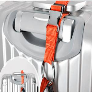 Cintre à boucle réglable et solide pour <span class=keywords><strong>valise</strong></span>, accessoires de voyage portables de style vintage, pince à bagages pour sac à main, sangle de bagage - Product Image 4