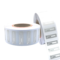 Étiquette RFID NFC HF 13,56 MHz ISO 14443A en rouleau, mini autocollant en plastique PET pour entreprise, logo personnalisé, fourni par l'usine