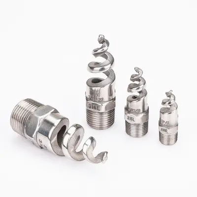 1/4" 3/8" 1/2" 3/4" 1" 1-1/4" 1-1/2" 316 Stainless Steel Spiral Cone Atomization Nozzle Spray Sprinkler Head Pipe Fitting