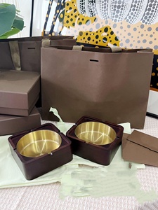 Walnut Wood <b>Ashtray</b> for Home Living Room with Stainless Steel Liner Creative Office <b>Ashtray</b> - Product Image 3