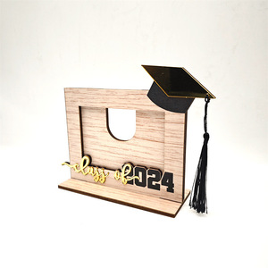 Wooden Handmade Three-dimensional Hexagon Engraved Graduation Gift <b>Photo</b> <b>Frame</b> Reusable Design for Desktop Decoration UIONEN - Product Image 5