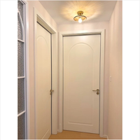 Puerta de Madera Sólida Personalizada para Dormitorio, Textura Natural, Artesanía Duradera para Renovación de Apartamentos, Villas y Hoteles