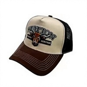 Gorra Trucker de 6 Paneles con Malla, Logotipo de Toro Bordado, Unisex, Ajustable, Color Personalizado, Gorra Casual, Precio al por Mayor - Product Image 1