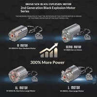 Kit de construction d'accessoires pour boîtier de batterie et ensemble d'alimentation Tech Plastic Mechanical Set Modified Monster Motor Black Panther