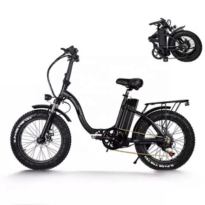 Bicicleta Eléctrica Plegable de Aleación de Aluminio de 20 Pulgadas con Batería de Litio de 48V, 350W, 7 Velocidades y Neumáticos Anchos - Product Image 3