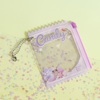 Sac de rangement pour insignes Anime Candy Design Japanese Badge Display Case Bag Hangable Pendant Keychain Accessories Decor