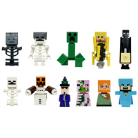 Set de Figuras de Acción de Bloques de Construcción MOC Directo de Fábrica, Relleno para Cesta de Pascua, Colección de Juguetes con Accesorios de Armas Intercambiables