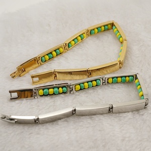 REBACCAS African Siete Potencias Jewelry <span class=keywords><strong>Santeria</strong></span> Miyuki Bead Bracelet <span class=keywords><strong>Pulseras</strong></span> <span class=keywords><strong>de</strong></span> cuentas <span class=keywords><strong>de</strong></span> acero inoxidable para hombres - Product Image 4