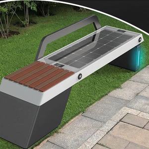 सौर चार्जिंग स्मार्ट बांस की पटियो बेंच वायरलेस बैकरेस्ट और आउटडोर ऑडियो-निर्माताओं द्वारा अनुकूलित - Product Image 5