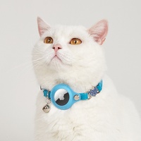 Collier de positionnement anti-manquant pour animal de compagnie avec étiquette de sécurité et étanche Collier de chat compatible avec l'étiquette Apple Air