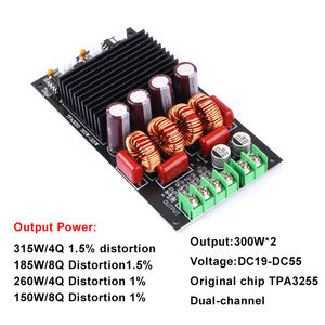 Bo mạch khuếch đại kỹ thuật số chuyên nghiệp công suất cao TPA3255 HIFI 300W*2 hai kênh 2.0 <span class=keywords><strong>Class</strong></span> <span class=keywords><strong>D</strong></span> - Product Image 2