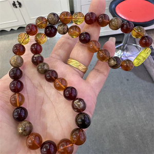 <span class=keywords><strong>Collana</strong></span> di Cristalli di <span class=keywords><strong>Ambra</strong></span> Giallo Scuro Naturale 11-12mm, Alta Qualità, <span class=keywords><strong>Pietra</strong></span> Spirituale per Guarigione e Reiki - Product Image 5