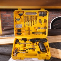 Ensemble d'outils de perçage électrique au lithium 12V pour la maison, 38 pièces