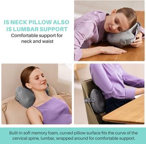 <span class=keywords><strong>SKG</strong></span>-Masajeador de espalda Shiatsu para aliviar el dolor de tejido profundo con calor, almohada de masaje inalámbrica 4D para amasar, parte superior inferior de la espalda - Product Image 4