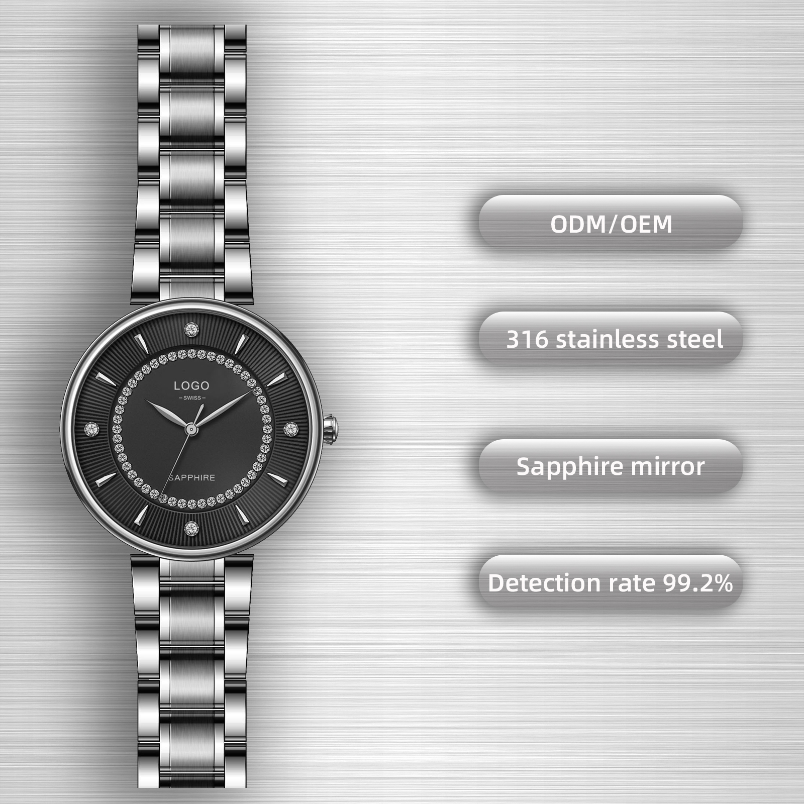 Silver--black