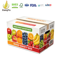 Xiangyu fruitverpakkingsdoos met luchtgaatjes, op maat gemaakte golfkartonnen verzenddoos voor gemengd fruit, verse producten exportverpakking