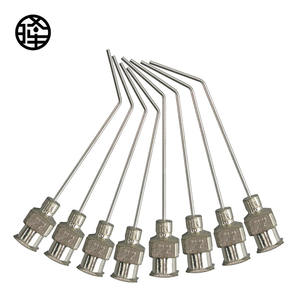 เข็มโลหะโค้ง22ก. 45 ° เหมาะสำหรับการปกปิดบริเวณที่ใช้งานได้หลากหลาย - Product Image 1