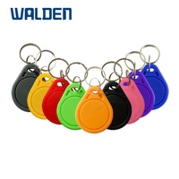 Source Factory EM4305 125kHz Copyable Mini Waterproof PVC RFID Proximity Keytag for Hotel Electronic Door Lock Payment Terminal