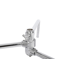 40 pouces En Acier Inoxydable C Résistant De avec barre transversale et 1/4 pouces à 3/8 pouces Adaptateur Universel pour Studio Softbox