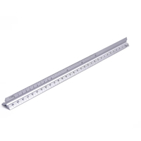 Règle triangulaire d'échelle d'ingénierie et de dessin architecturale personnalisée en usine, en alliage d'aluminium, outils de mesure multifonctionnels