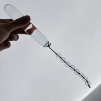 Dildos en verre borosilicate lisse pour hommes et femmes, écologiques, lapin bleu, stimulateur du point G, masseur de la prostate, jouet sexuel